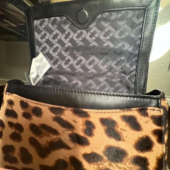 DVF Genuine Cowhide  Leather Mini Lip Bag Animal Removable Chain Shoulderstrap - Picture 12 of 16